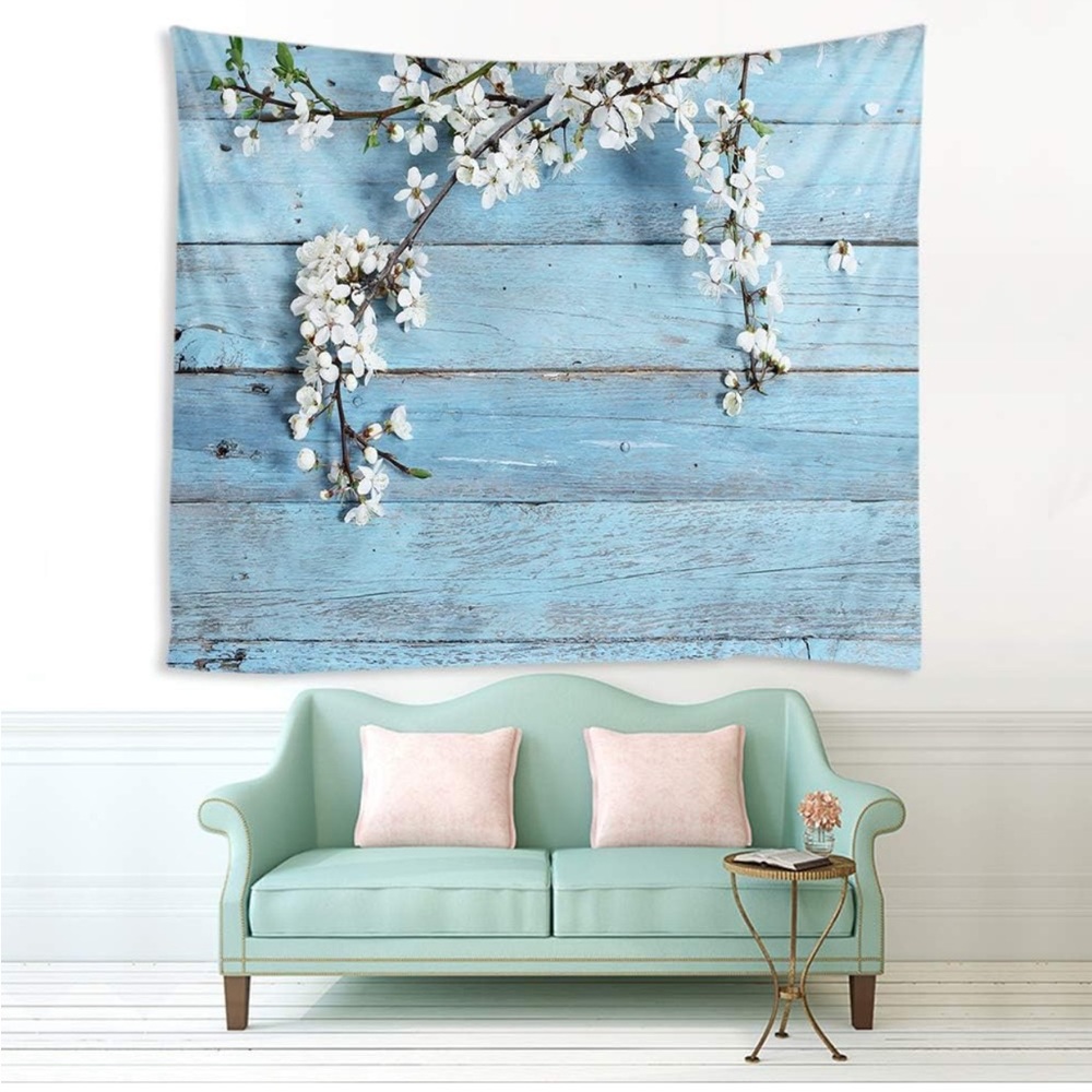 White Flower wall tapestry